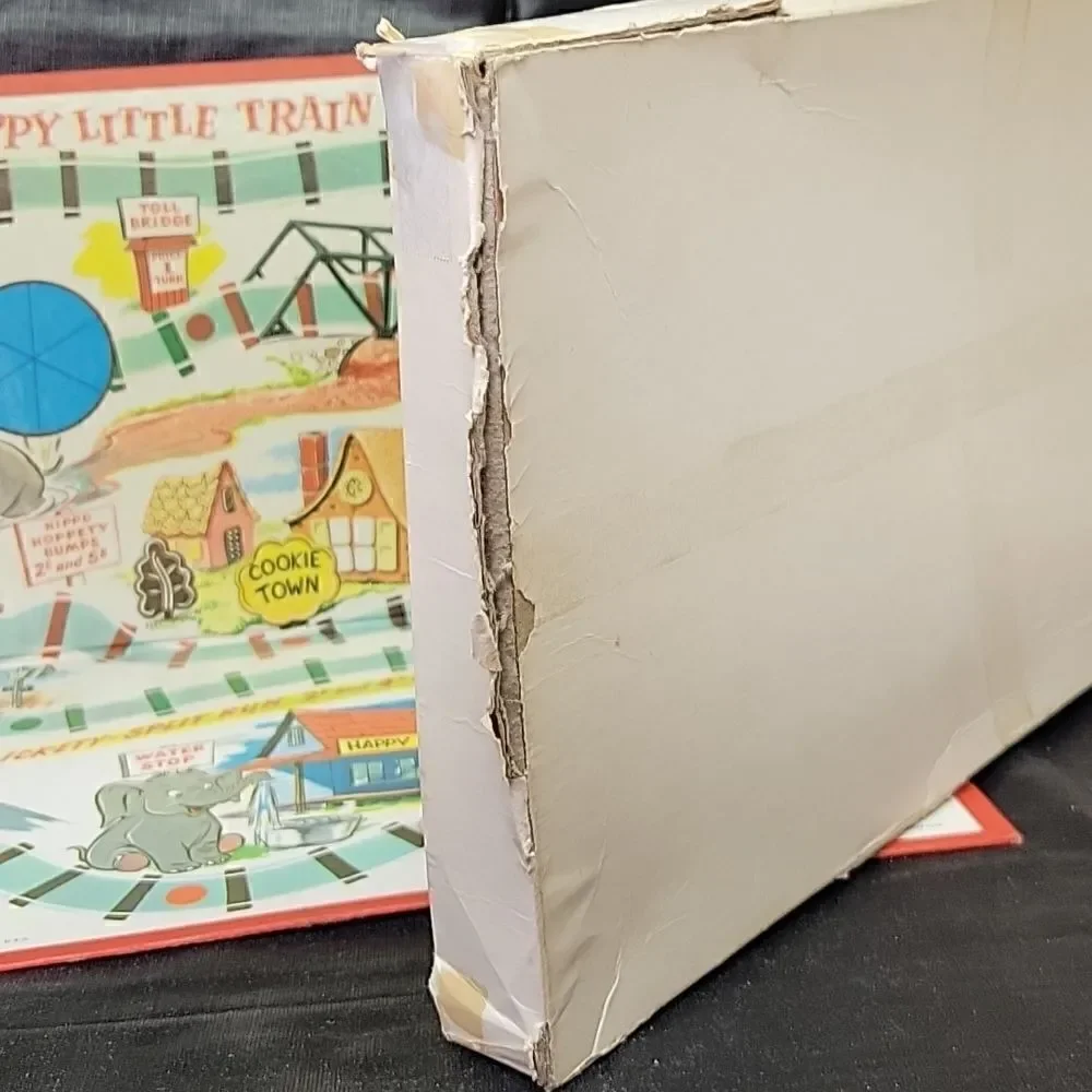 HAPPY LITTLE TRAIN Children's Board Game Vintage  Milton Bradley 1957‎